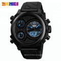 fashion  big dial black fashion silicone sport watch